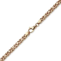 7mm Kette Halskette Königskette aus 750 Gold Rotgold massiv 70cm Herren