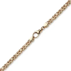 6mm Kette Halskette Königskette aus 750 Gold Rotgold massiv 70cm Herren