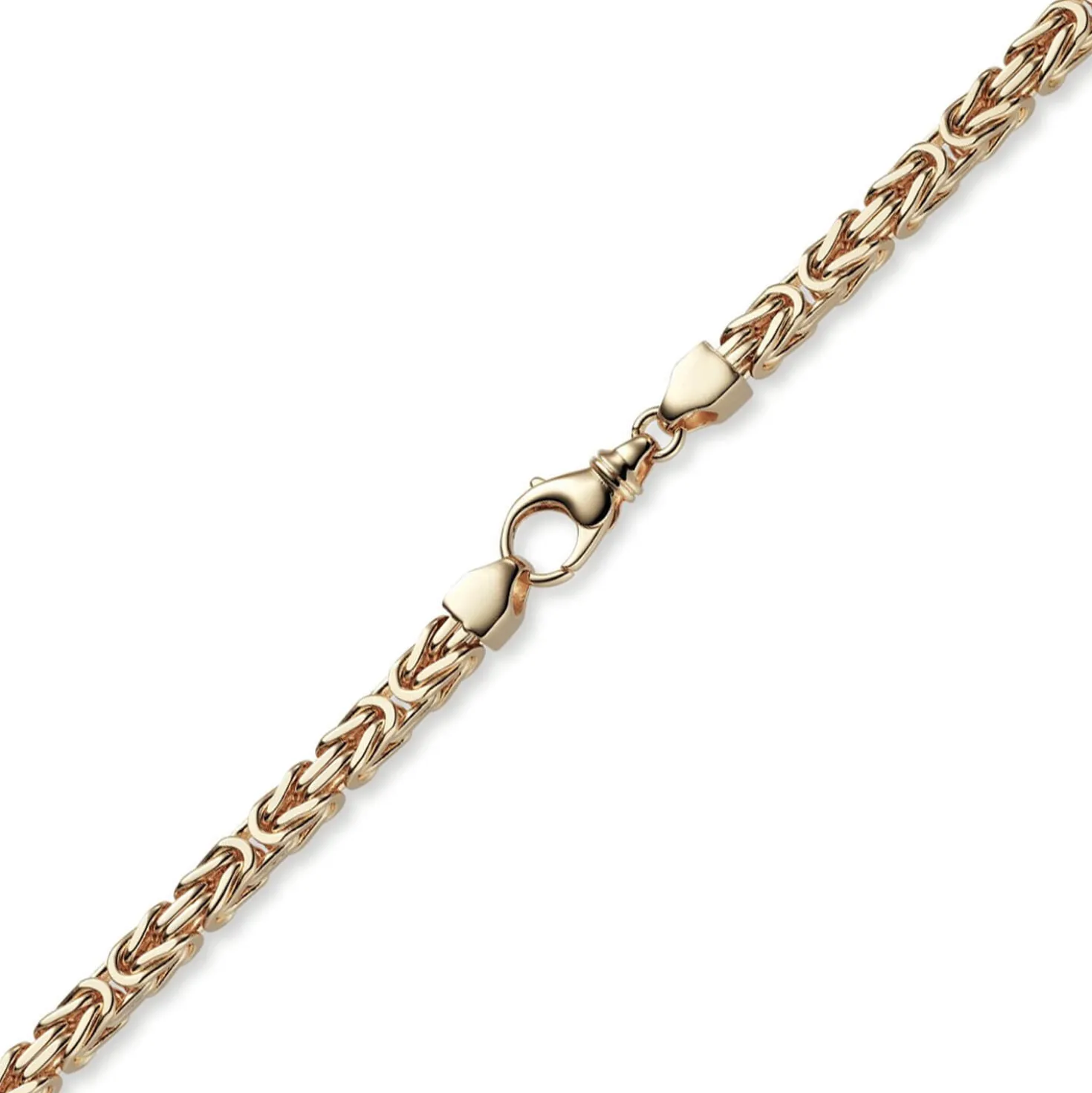 6mm Kette Halskette Königskette aus 750 Gold Rotgold massiv 70cm Herren