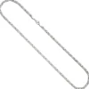 3,9mm Kette Halskette Königskette aus 925 Silber rhodiniert 55cm