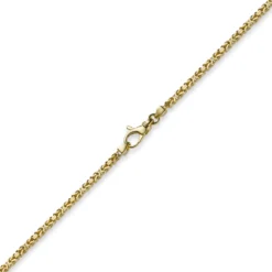 2,5mm Kette Halskette Königskette aus 750 Gold Gelbgold, 60cm, Unisex