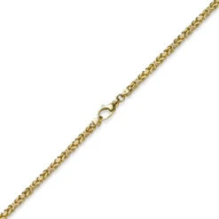 3,5mm Kette Halskette Königskette aus 585 Gold Gelbgold, 55cm, Herren
