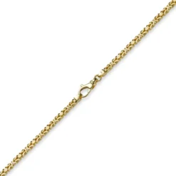 3mm Kette Halskette Königskette aus 585 Gold Gelbgold, 55cm, Unisex