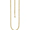 3,2mm Kette Königskette aus 925 Silber gelbvergoldet Halsschmuck, 45cm