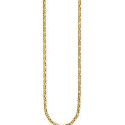 3,2mm Kette Königskette aus 925 Silber gelbvergoldet Halsschmuck, 45cm