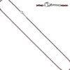 1,9mm Kette Rundankerkette aus Edelstahl dunkelrote Lackierung Halsschmuck, 50cm