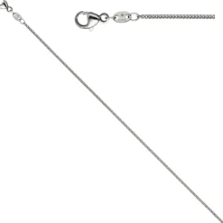 1,2mm Kette Rundpanzerkette aus 950 Platin Halsschmuck, 45cm
