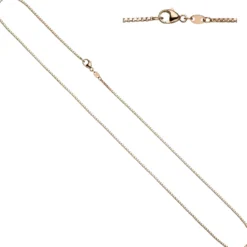 1,2mm Kette Venezianerkette aus 585 Gold Rotgold Halsschmuck Rotgoldkette, 42cm