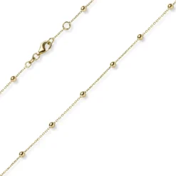 3mm Kügelchen Ankerkette Armband Armkette aus 585 Gold Gelbgold 18-19cm
