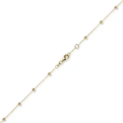 3mm Kügelchen Ankerkette Armband Armkette aus 585 Gold Gelbgold 18-19cm