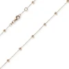 3mm Kügelchen Ankerkette Armband Armkette aus 585 Gold Rotgold 18-19cm