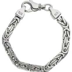 7mm Königsarmband Armband Armschmuck aus 925 Silber 20cm Unisex