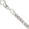 6mm Königsarmband Armkette Armschmuck 925 Silber rhodiniert massiv Herren 21cm