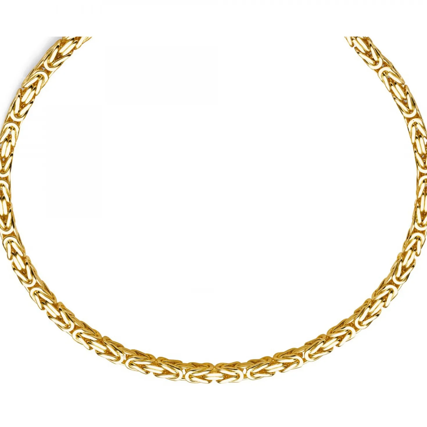 7mm Königskette aus 585 Gold Gelbgold Kette Halskette 60cm Herren