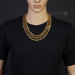 7mm Königskette aus 585 Gold Gelbgold Kette Halskette 65cm Herren