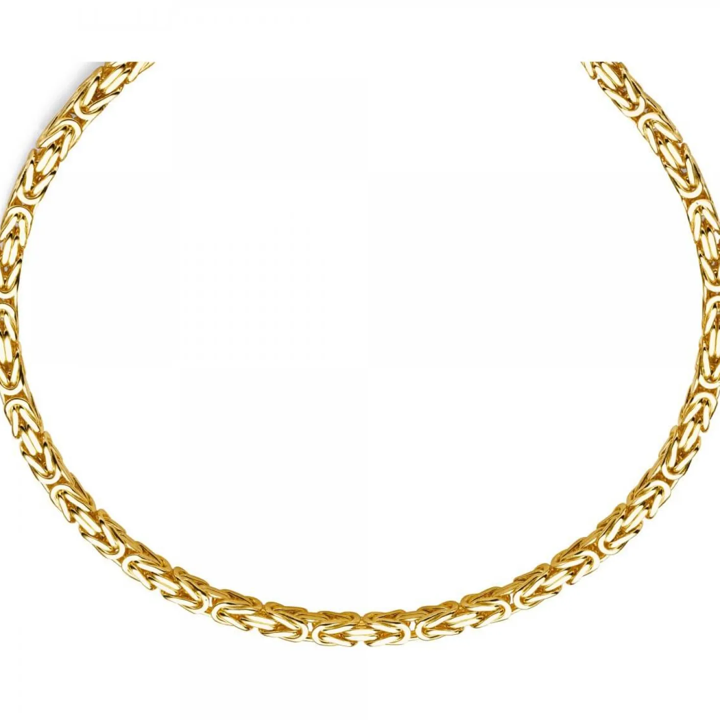 7mm Königskette aus 585 Gold Gelbgold Kette Halskette 65cm Herren