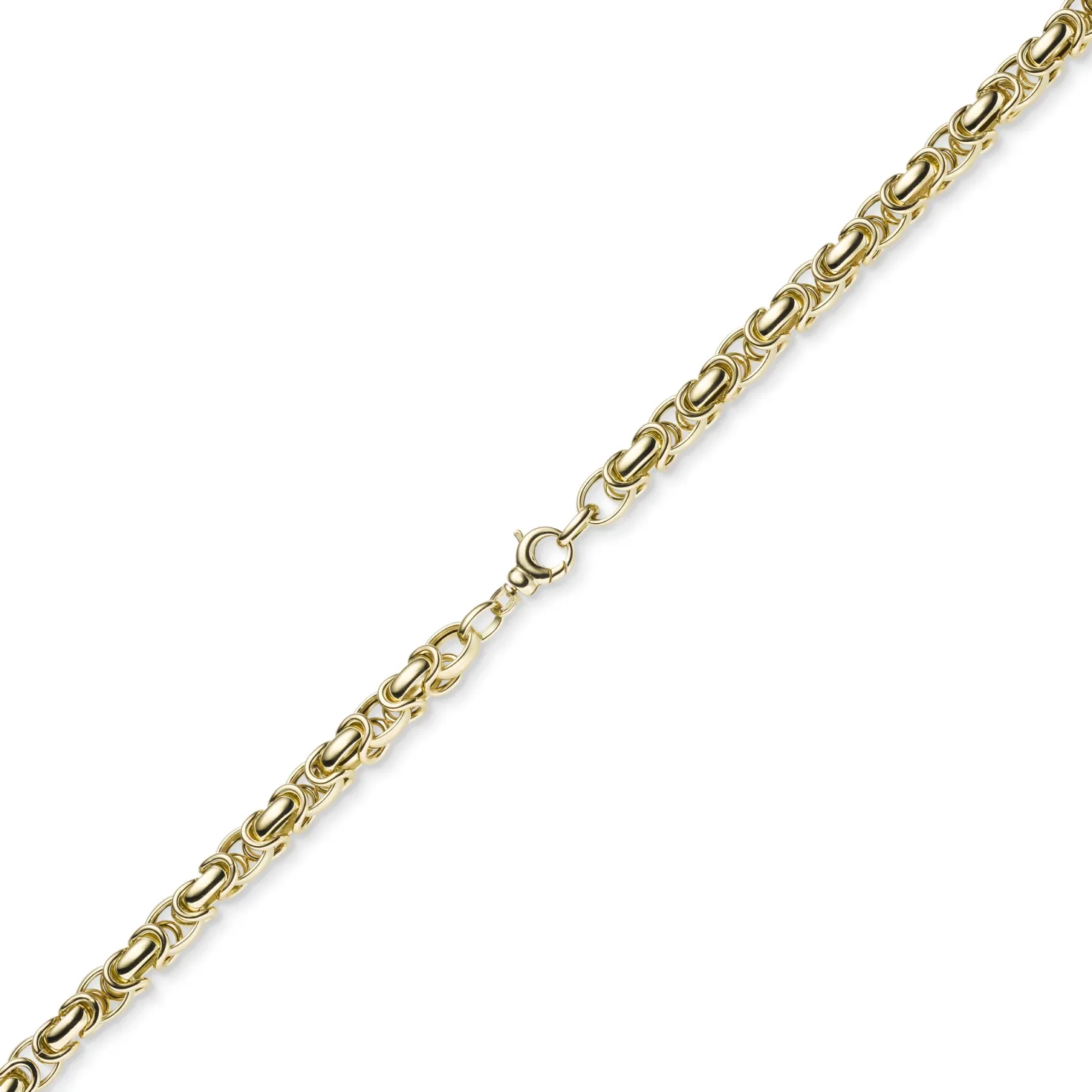 7mm Königskette aus 585 Gold Gelbgold Kette Halskette 50cm rund abgerundet