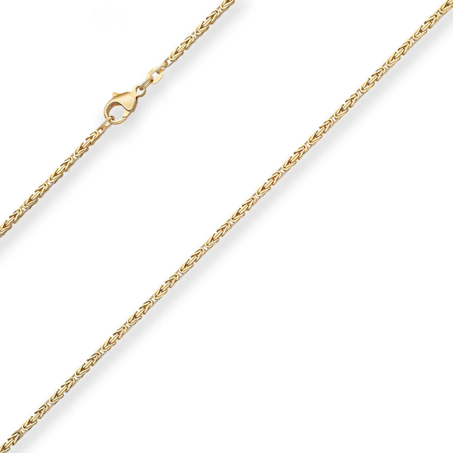 1,8mm Königskette Goldkette Collier Halskette aus 333 Gold Gelbgold 60cm