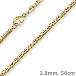 2,8mm Königskette Goldkette Collier Halskette aus 333 Gold Gelbgold 50cm
