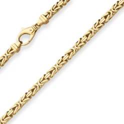 5,6mm Königskette Goldkette Collier Halskette aus 585 Gold Gelbgold 55cm