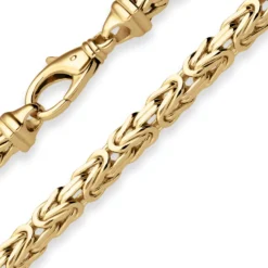 5,6mm Königskette Goldkette Collier Halskette aus 585 Gold Gelbgold 55cm
