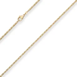 1,8mm Königskette Goldkette Collier Halskette aus 333 Gold Gelbgold 55cm