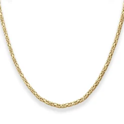 2,8mm Königskette Goldkette Collier Halskette aus 585 Gold Gelbgold 45cm