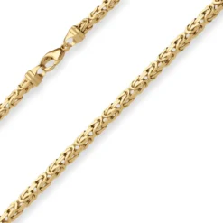 4mm Königskette Goldkette Collier Halskette aus 750 Gold Gelbgold 60cm
