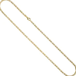 2,8mm Königskette Halskette Collier aus 333 Gold Gelbgold massiv 50cm