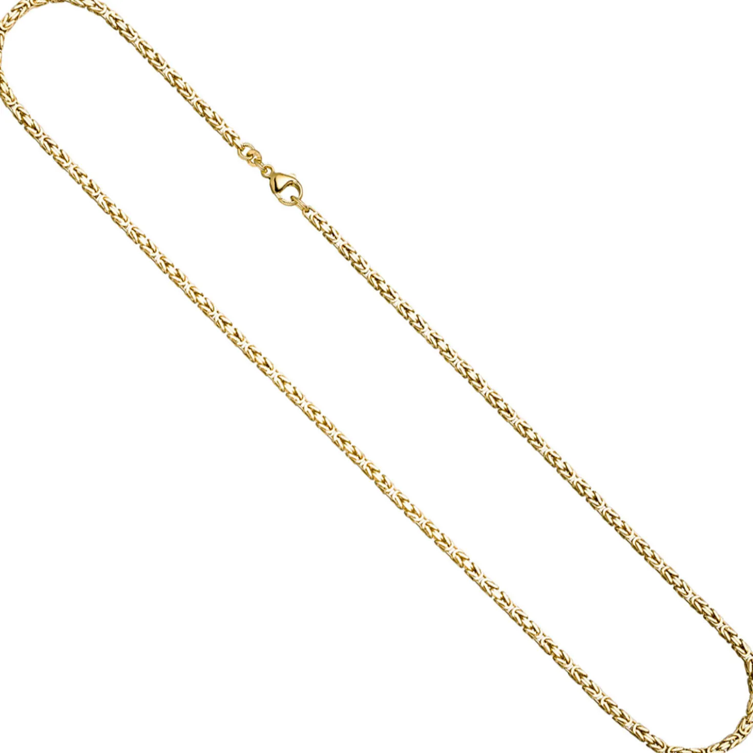 2,8mm Königskette Halskette Collier aus 333 Gold Gelbgold massiv 55cm