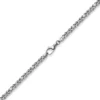 4mm Königskette Kette aus 585 Weißgold, massiv, 50cm, Goldkette Unisex