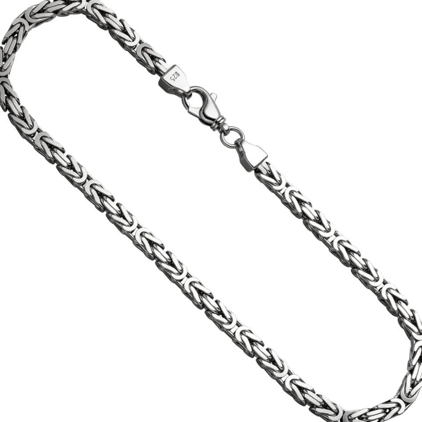 7,2mm Königskette Kette Collier Halsschmuck 925 Silber 60cm Unisex