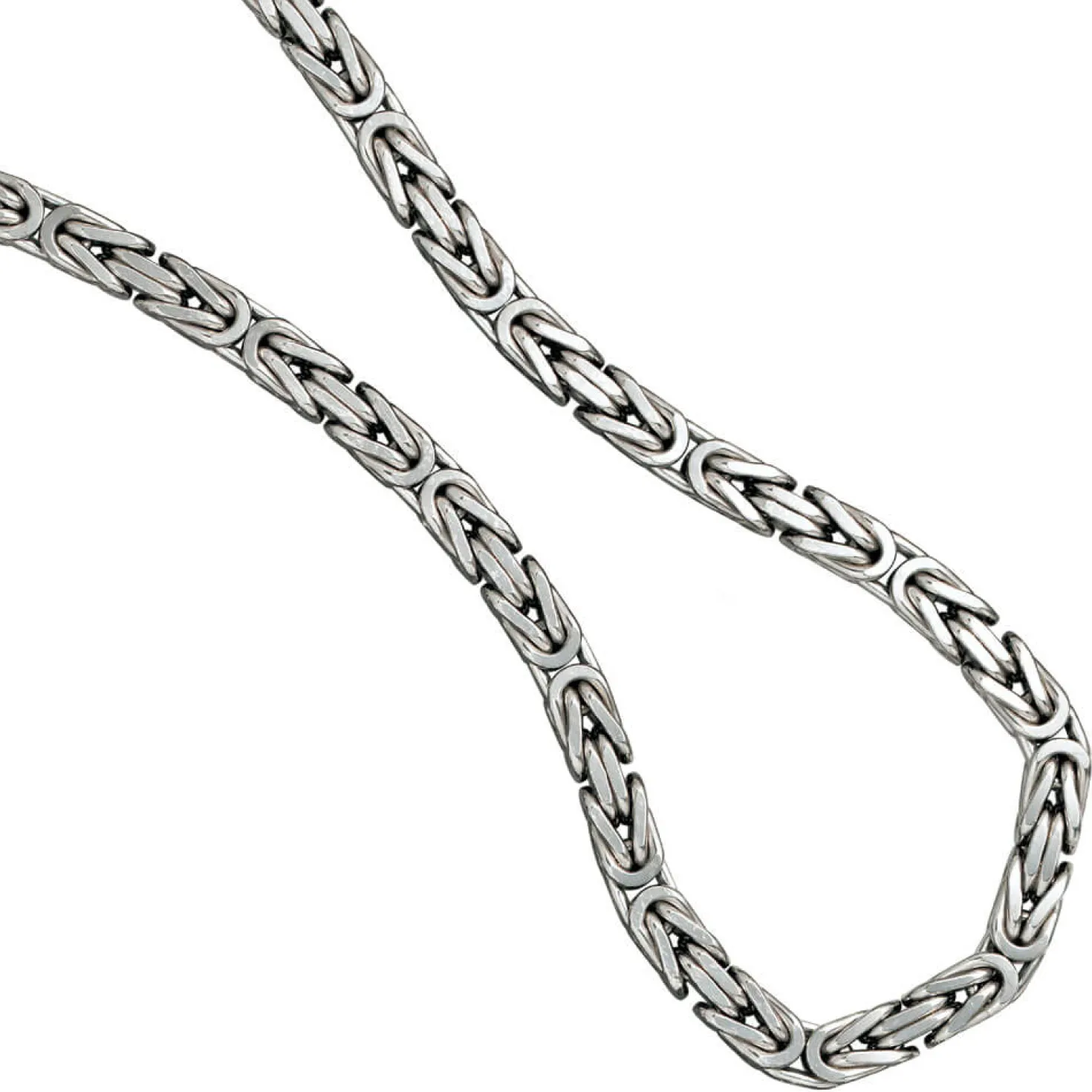 7,2mm Königskette Kette Collier Halsschmuck 925 Silber 50cm Unisex