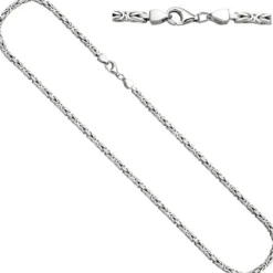3,1mm Königskette Kette Collier Halsschmuck 925 Silber 45cm Unisex