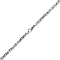 5mm Königskette Kette Halskette aus 585 Gold Weißgold, 70cm, Herren