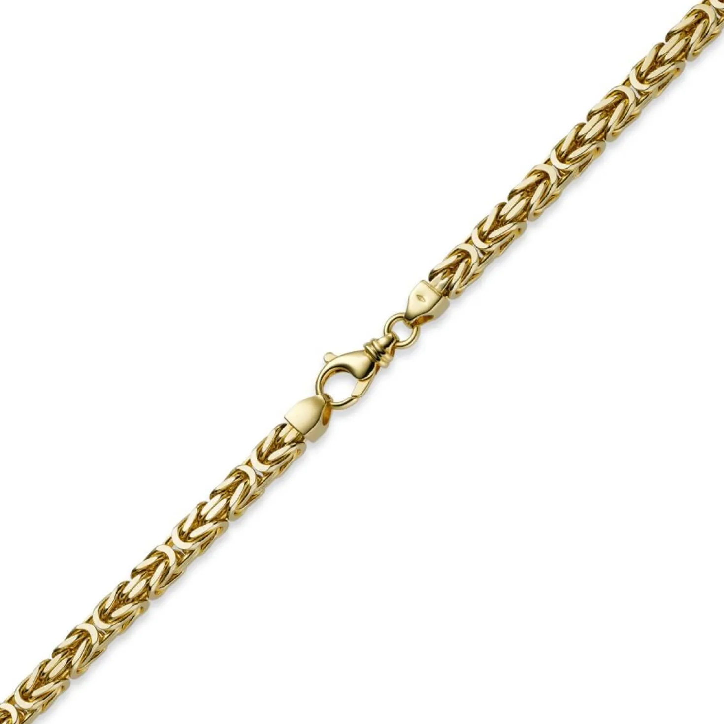 9mm Königskette Kette Halskette aus 585 Gold Gelbgold 65cm Herren