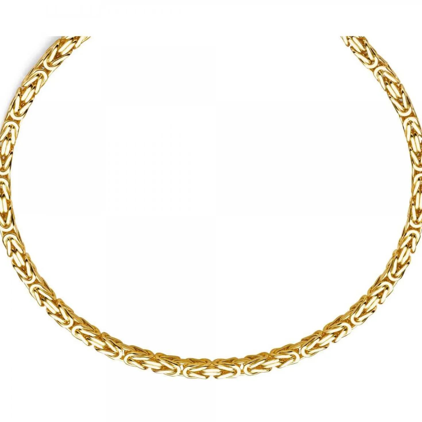 8mm Königskette Kette Halskette aus 750 Gold Gelbgold 65cm Herren