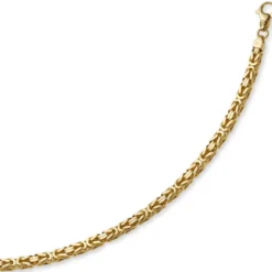 8mm Königskette Kette Halskette aus 750 Gold Gelbgold 65cm Herren