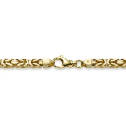 10mm Königskette Kette Halskette aus 585 Gold Gelbgold 65cm Herren
