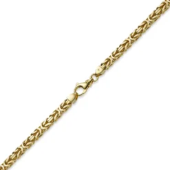 8mm Königskette Kette Halskette aus 585 Gold Gelbgold 70cm Herren