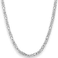 5,1mm Königskette Silberkette Collier Halskette aus 925 Silber 55cm