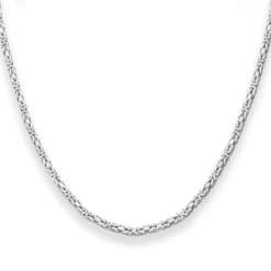 2,8mm Königskette Silberkette Collier Halskette aus 925 Silber 55cm