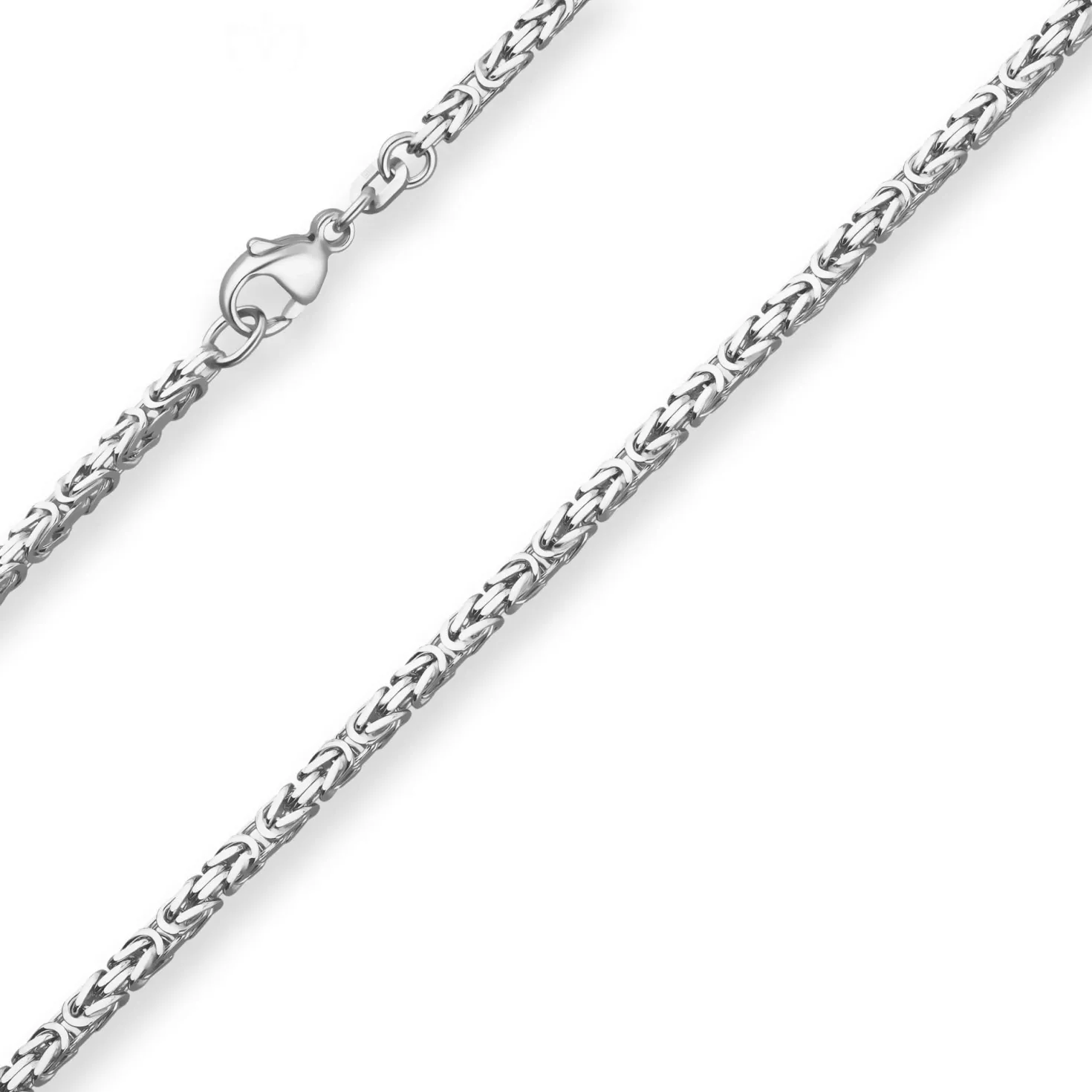 2,8mm Königskette Silberkette Collier Halskette aus 925 Silber 65cm