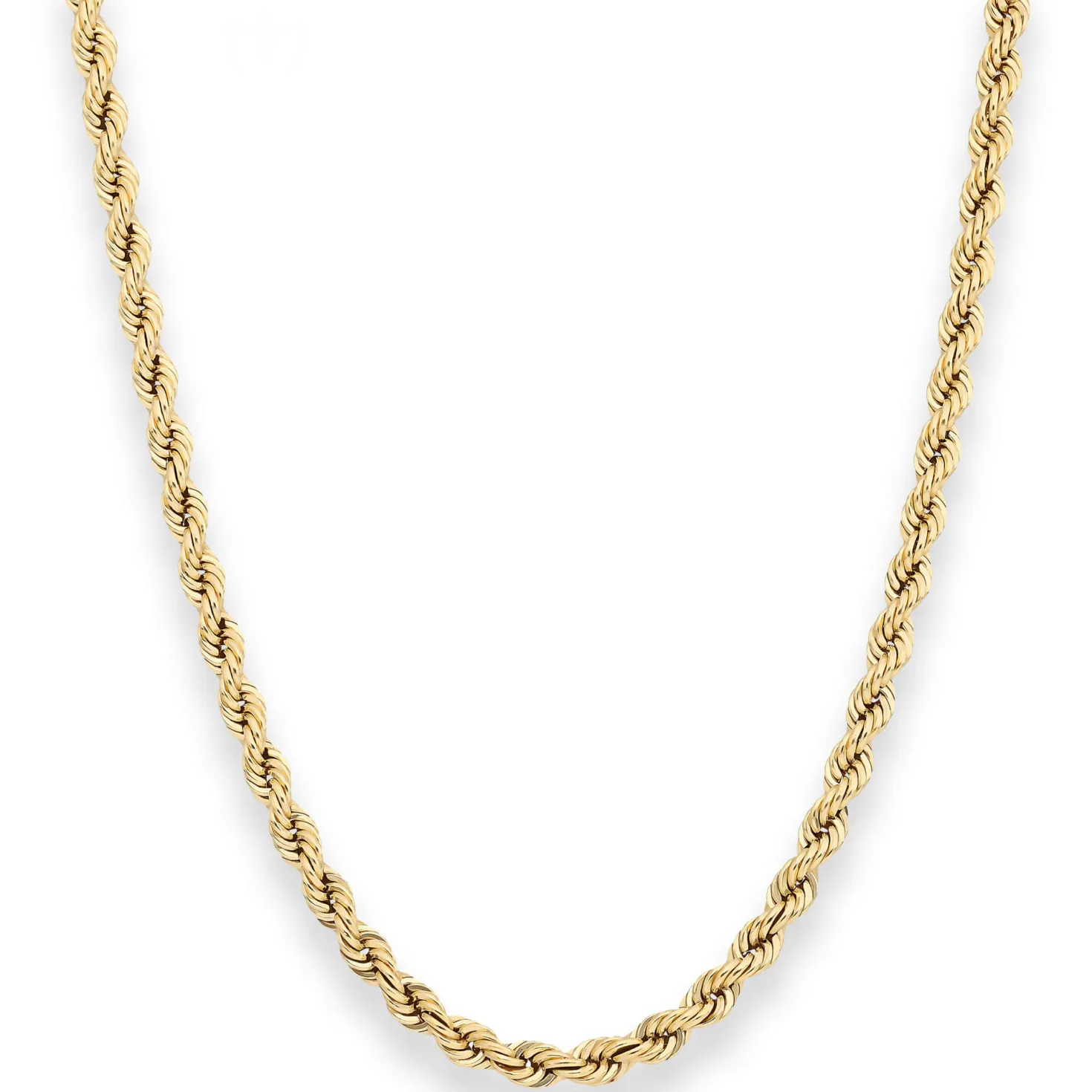 4,4mm Kordelkette Goldkette Collier Halskette aus 585 Gold Gelbgold 60cm
