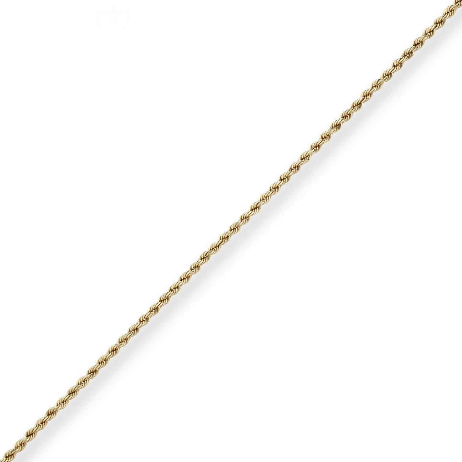 2,1mm Kordelkette Goldkette Collier Halskette aus 585 Gold Gelbgold 45cm