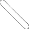 4,3mm Kordelkette Kette Halskette Halsschmuck aus 925 Silber rhodiniert 45cm