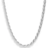 5mm Kordelkette massiv Silberkette Collier Halskette aus 925 Silber 60cm