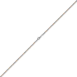 1,8mm Kugel-Armband Armkette 750 Gold Weißgold Rotgold bicolor Armschmuck, 21cm