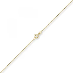 1mm Kugelkette diamantiert Kette Goldkette Halskette aus 585 Gold Gelbgold, 50cm