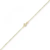 1mm Kugelkette diamantiert Kette Goldkette Halskette aus 750 Gold Gelbgold, 45cm